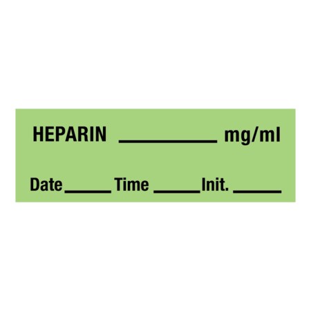 Heparin___mg/ml DTI 1/2 X 500 Lime W/Black